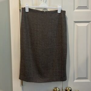 Talbots Classic Tweed Skirt Fully Lined Gray Size 12 Matching Jacket Size 8